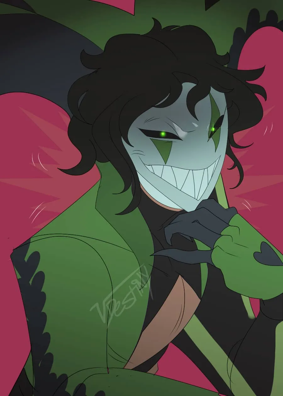 Diseño del personaje de Harlequin